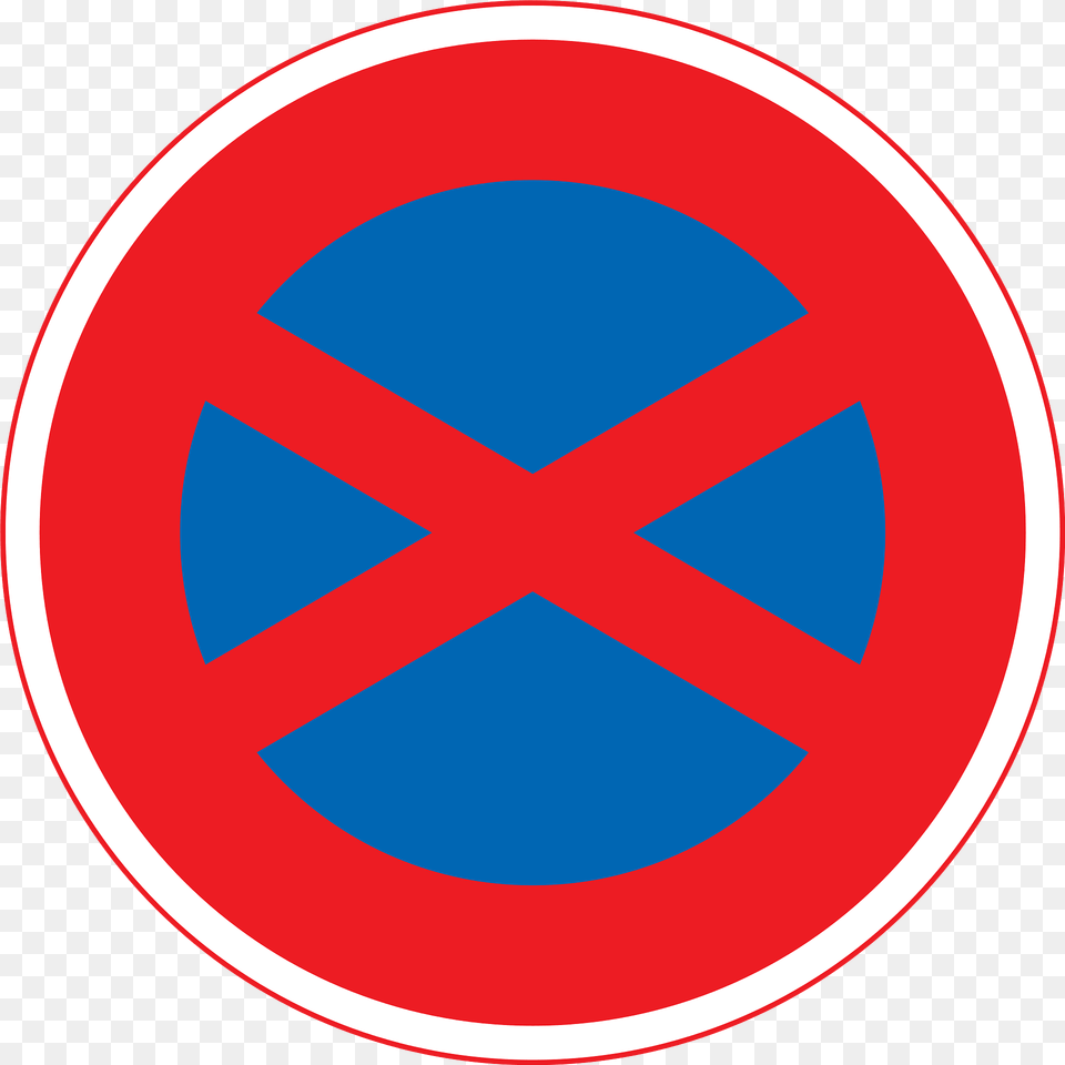 No Stopping Sign In Japan Clipart, Symbol, Road Sign Png