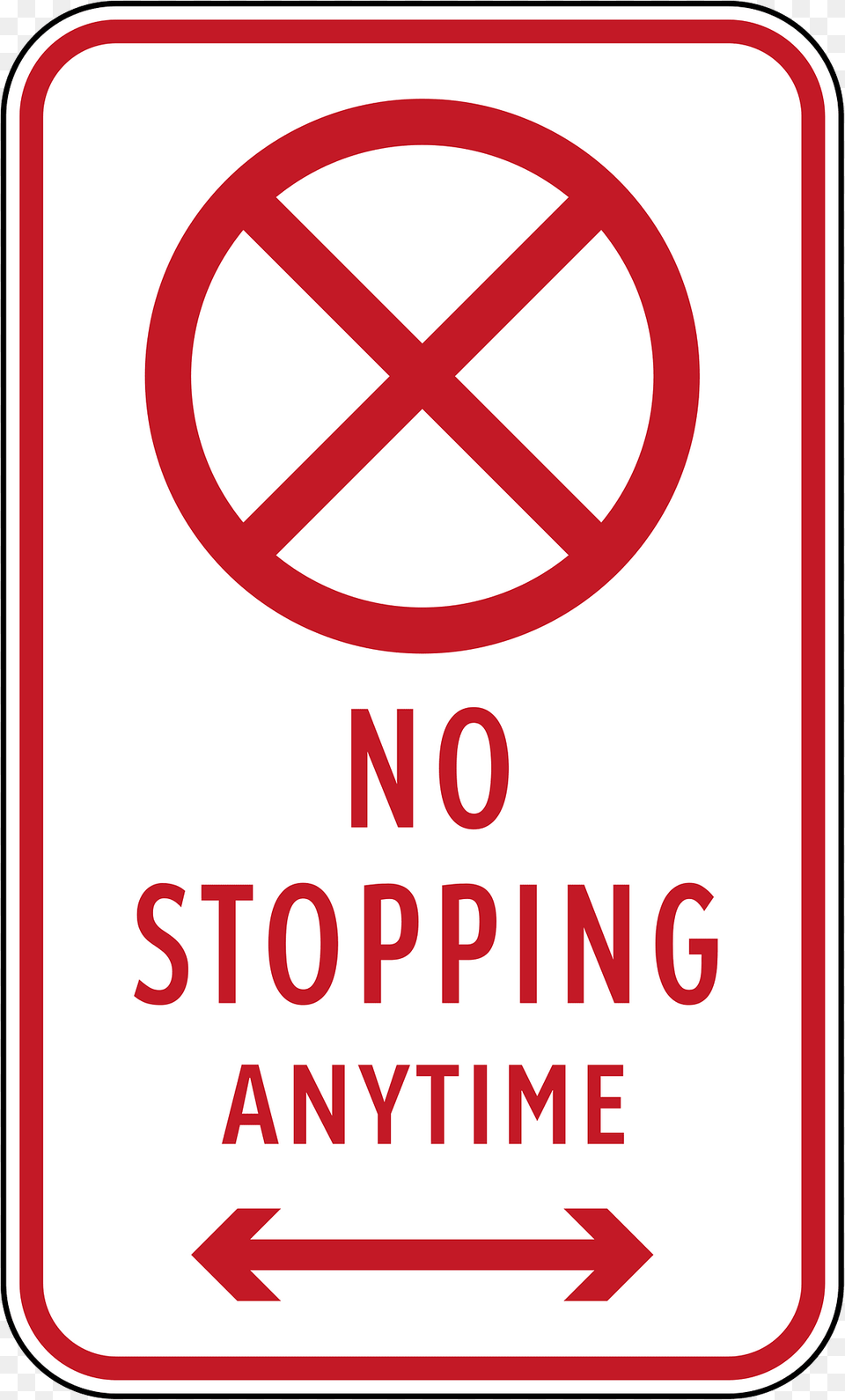 No Stopping Sign In Philippines Clipart, Symbol, First Aid, Road Sign Free Transparent Png