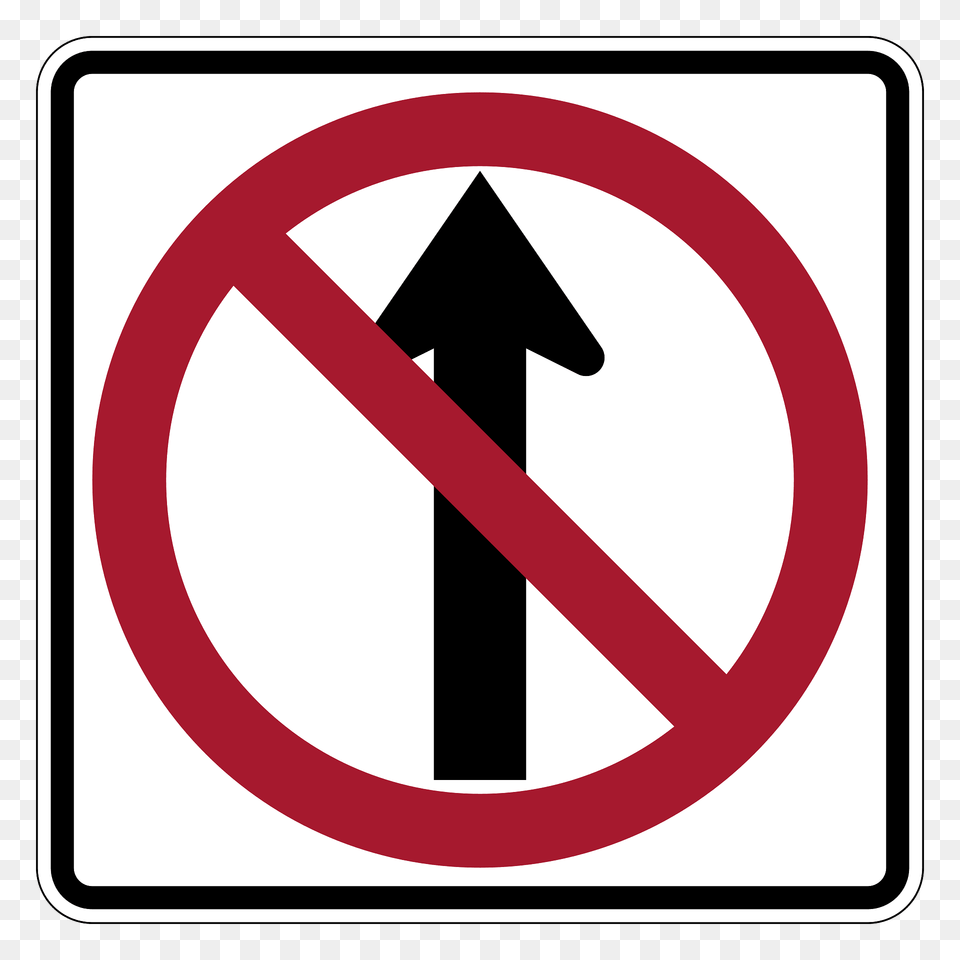No Straight Through Clipart, Sign, Symbol, Road Sign Png Image