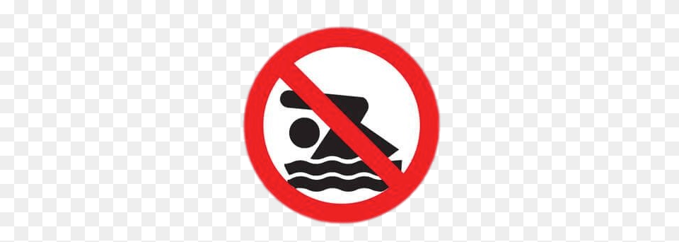 No Swimming Sign, Symbol, Road Sign Free Png Download