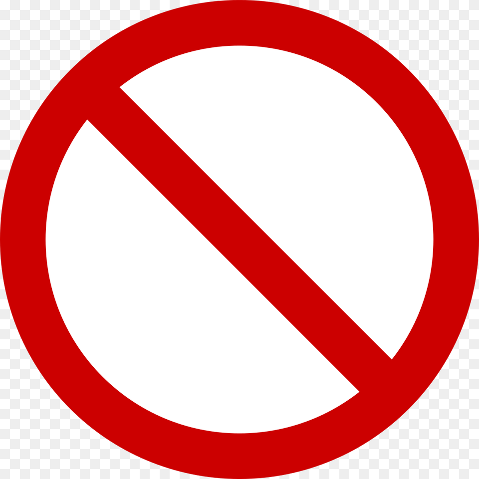 No Symbol, Road Sign, Sign, Stopsign Png