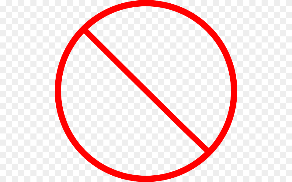 No Symbol Skinny Clip Art, Sign, Road Sign Free Png Download