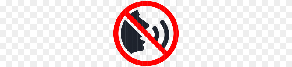 No Talking Sign Icon, Symbol, Gate Free Png Download