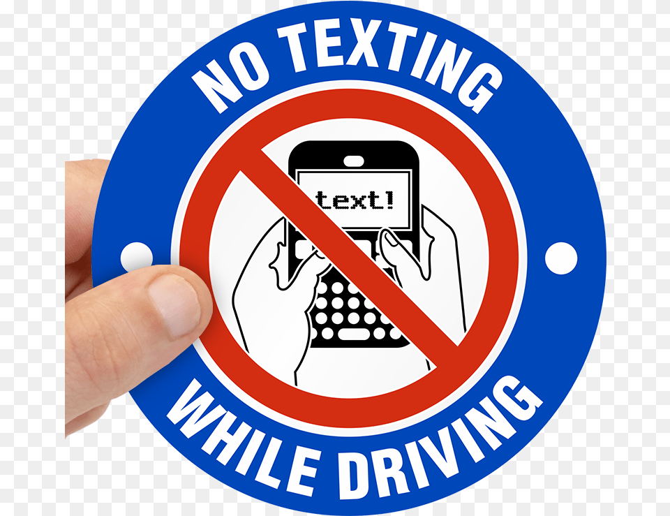 No Texting While Driving It S The Law Texting While Driving, Electronics, Phone, Symbol, Sign Free Png Download