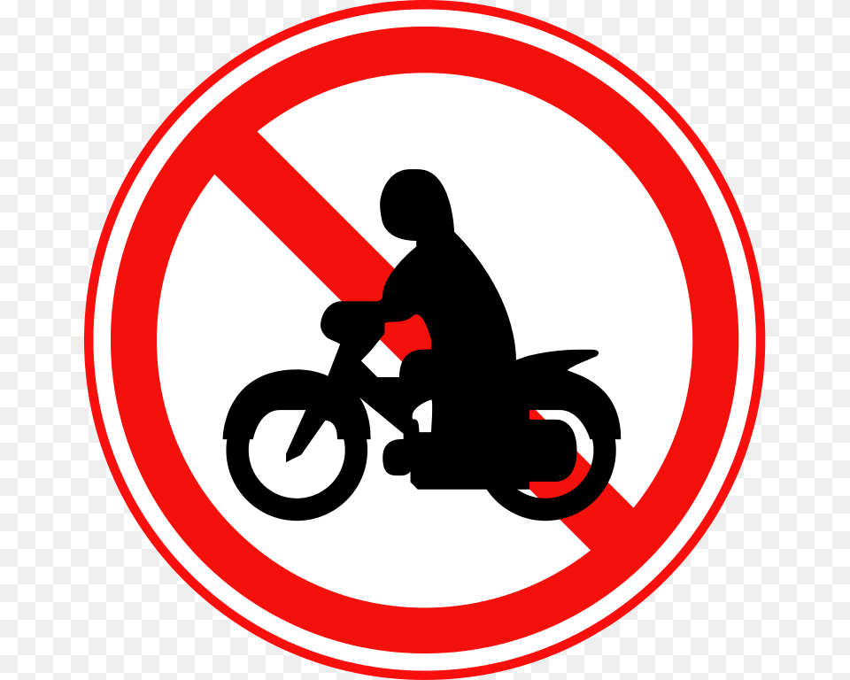 No Thoroughfare For Motorcycles Korea, Sign, Symbol, Motorcycle, Transportation Png