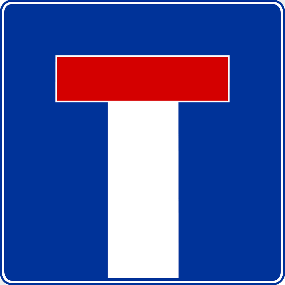 No Through Road Sign In Poland Clipart, Symbol Png