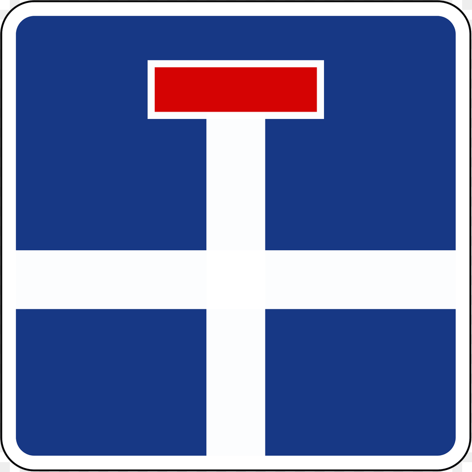 No Through Road Sign In Slovenia Clipart, First Aid, Symbol Png