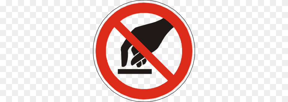 No Touching Sign, Symbol, Road Sign, Disk Png Image