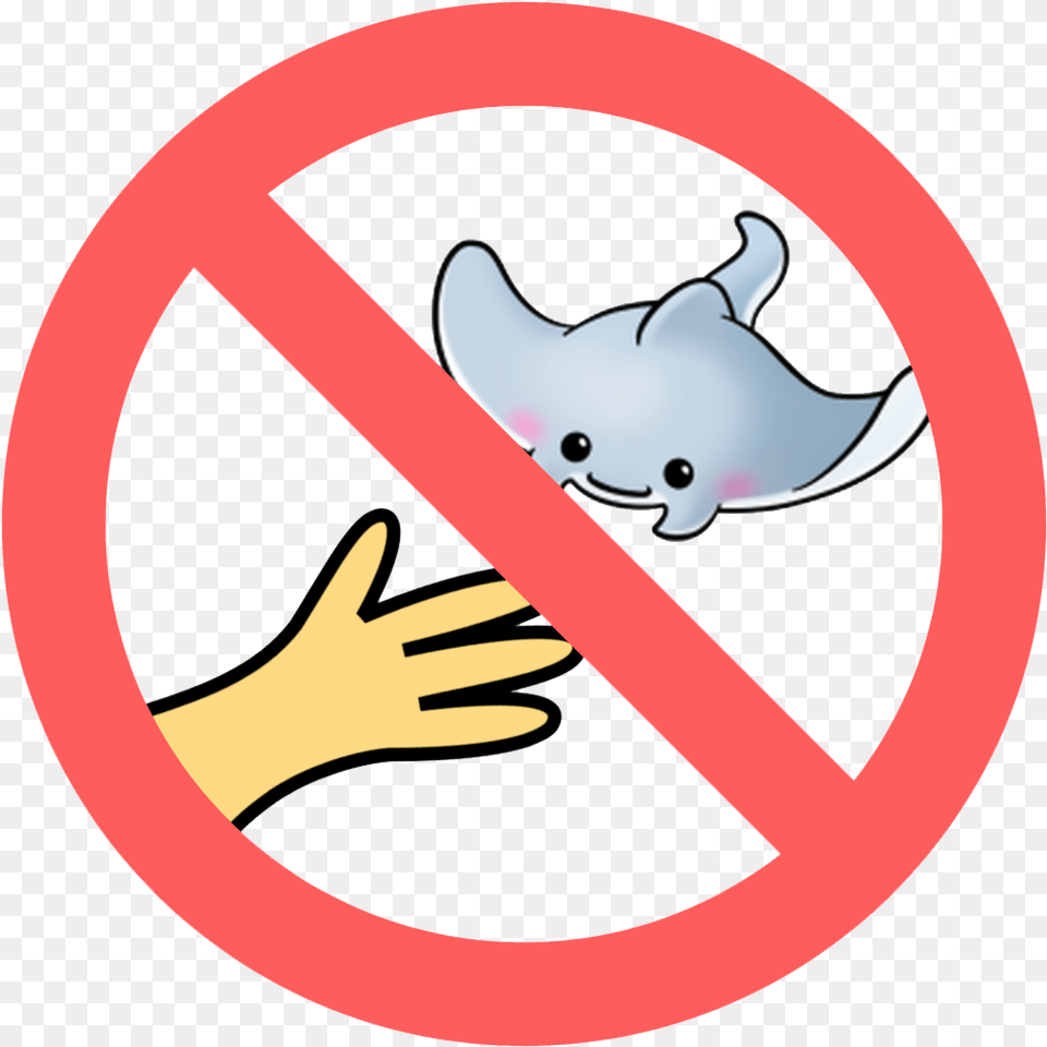 No Touching Or Chasing Marine Life Bacteria Protection, Sign, Symbol, Road Sign Png Image