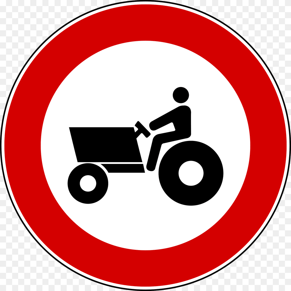 No Tractors Sign In Italy Clipart, Symbol, Road Sign Free Png Download