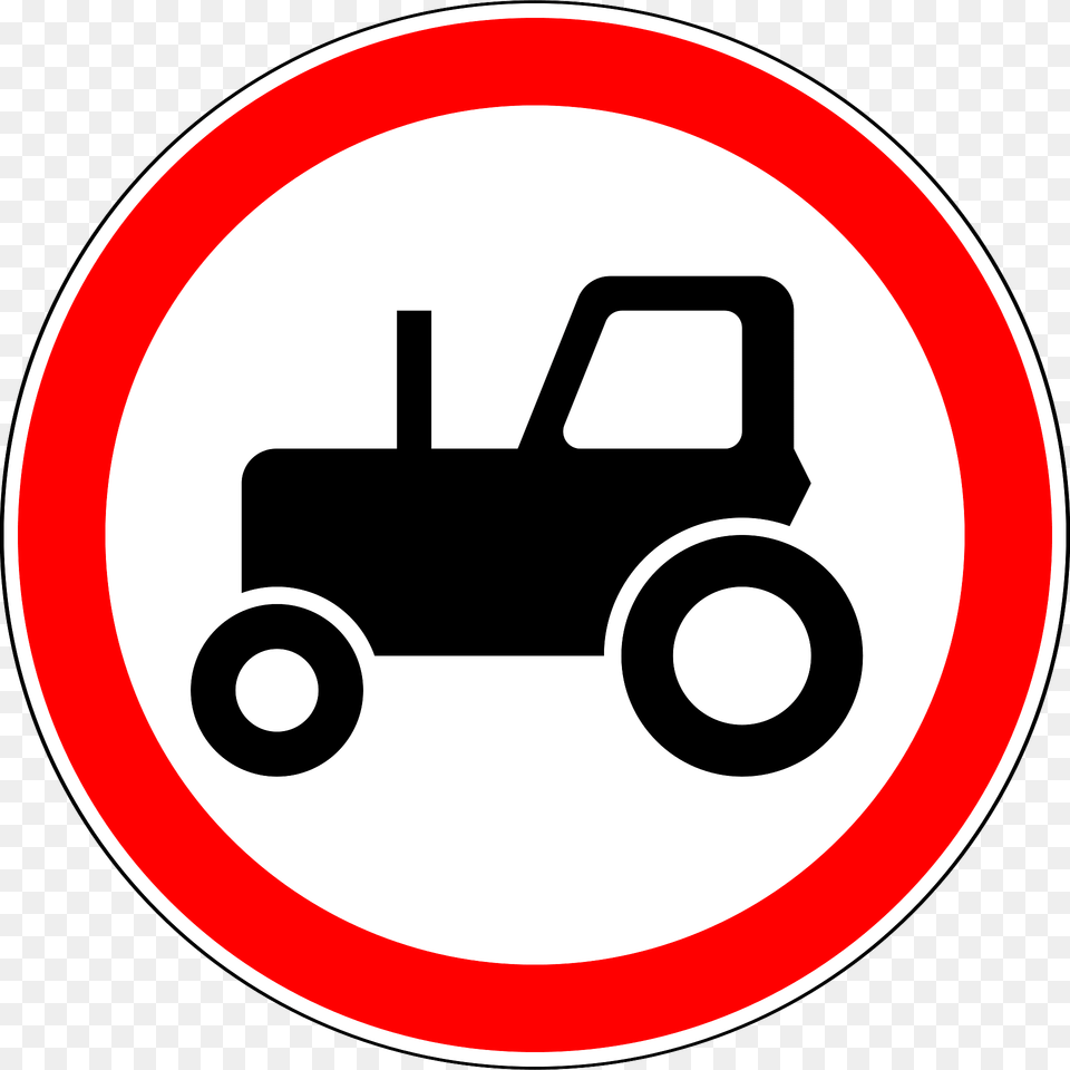 No Tractors Sign In Russia Clipart, Symbol, Road Sign Free Transparent Png