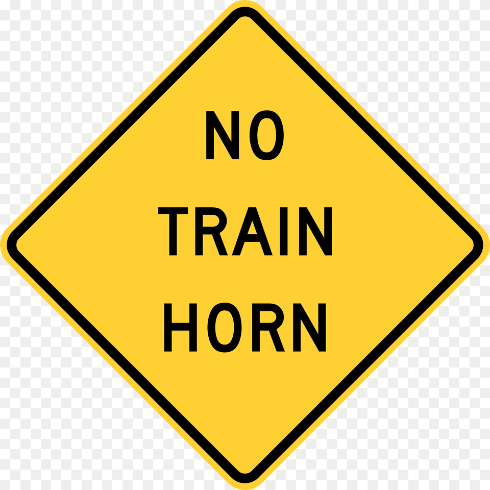 No Train Horn Warning Clipart, Sign, Symbol, Road Sign Png Image