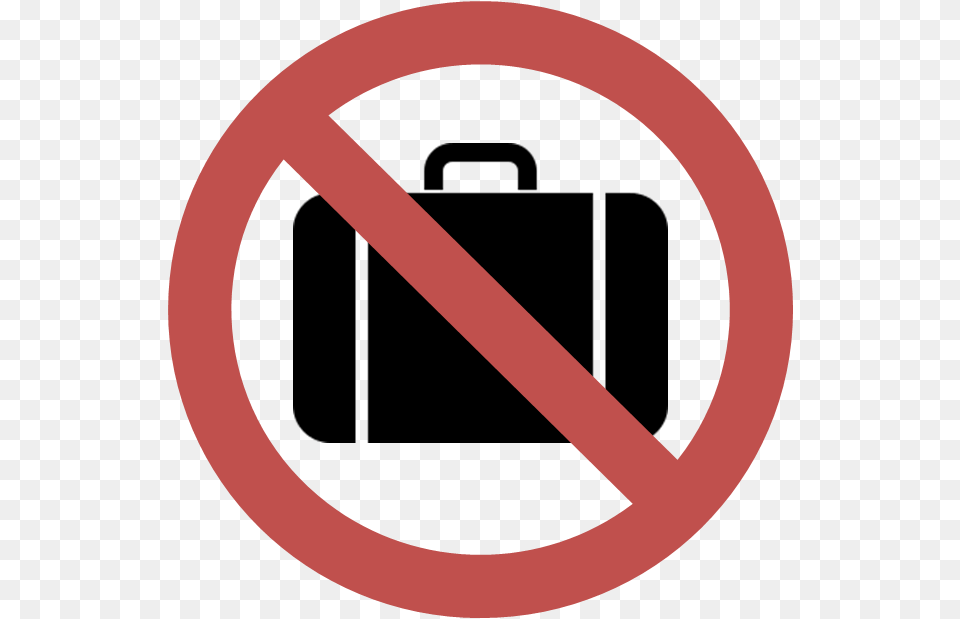 No Travel Clipart Download No Travel Clip Art, Bag, Sign, Symbol, Disk Free Transparent Png