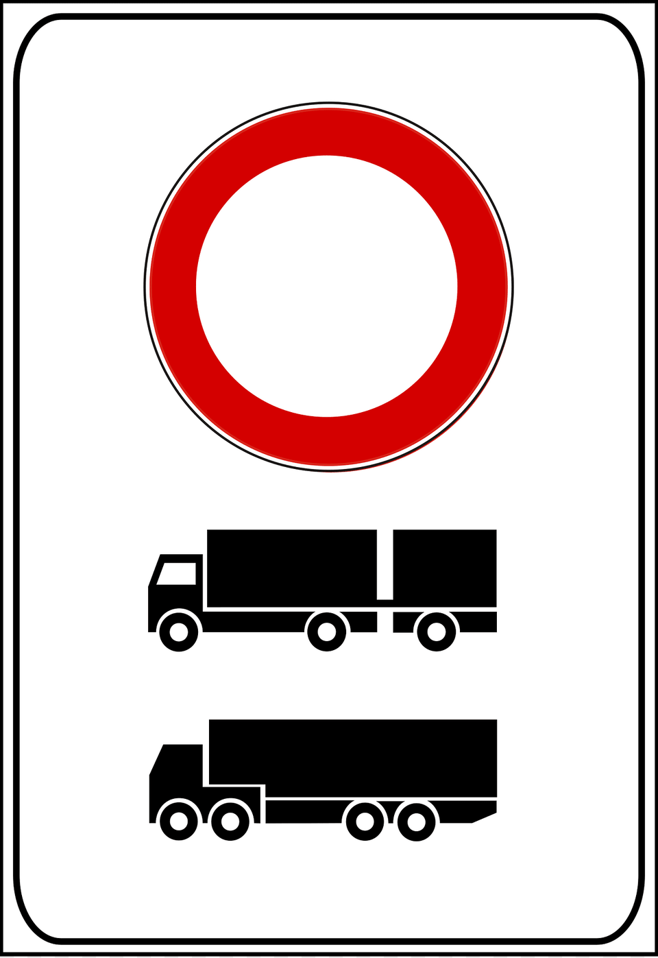 No Trucks Clipart, Symbol, Sign, Road Sign, Wheel Png Image