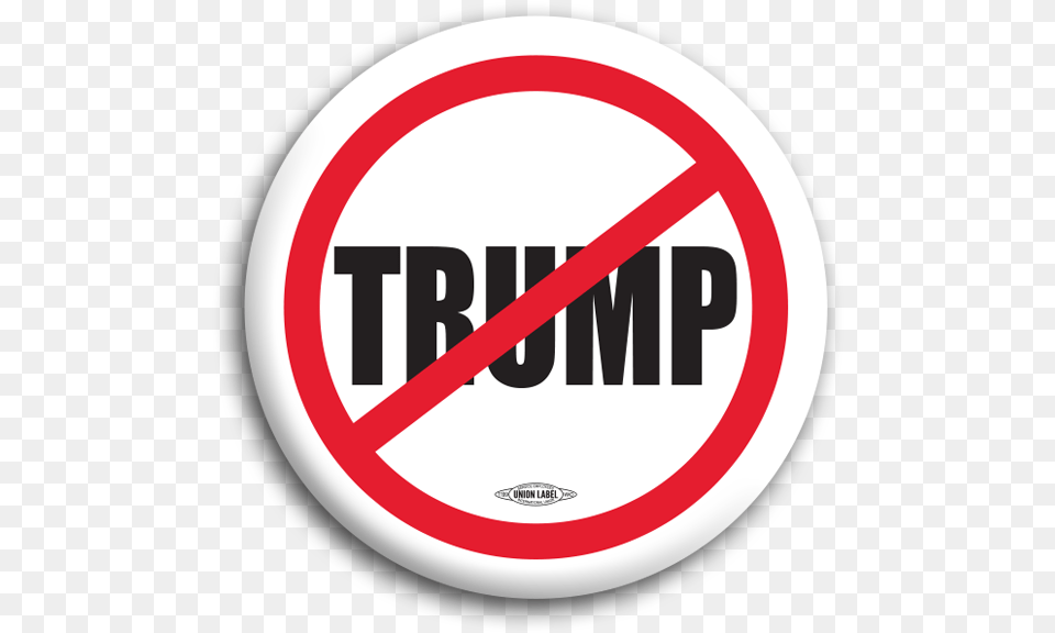 No Trump Sign Transparent, Symbol, Road Sign, Disk Png Image