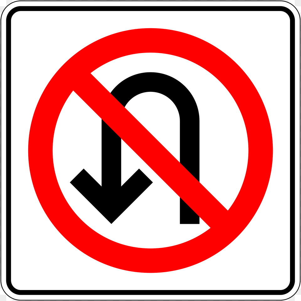 No U Turn Sign In Mexico Clipart, Symbol, Road Sign Png Image