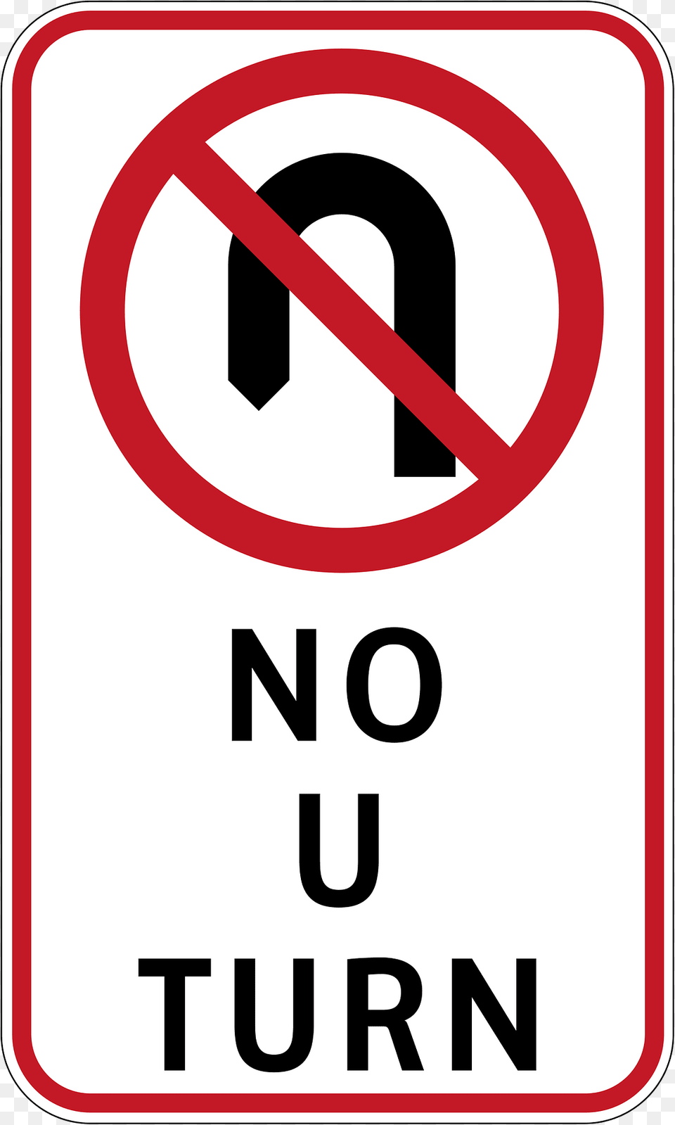 No U Turn Sign In Philippines Clipart, Symbol, Road Sign Png