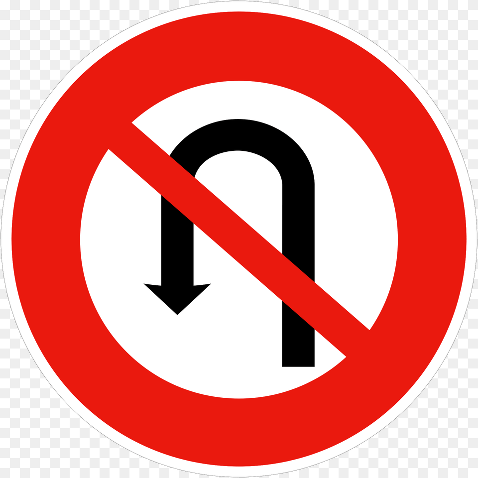 No U Turns Clipart, Sign, Symbol, Road Sign Png Image
