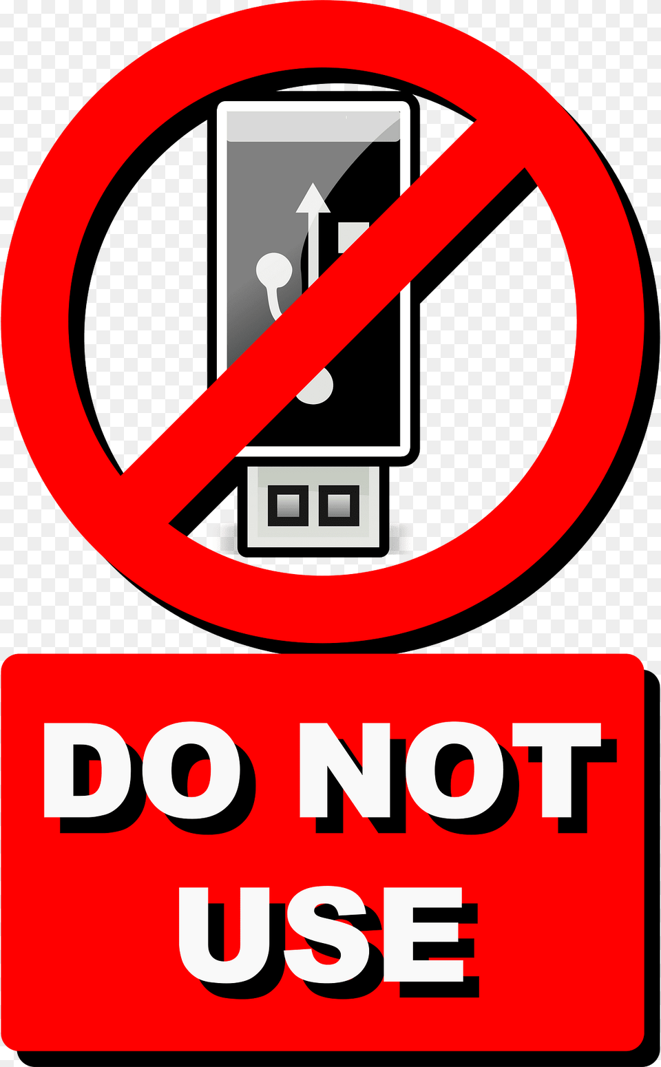 No Usb Version Two Clipart, Sign, Symbol, Dynamite, Weapon Png