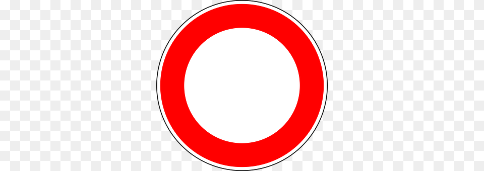 No Vehicles Sign, Symbol, Road Sign, Disk Png Image