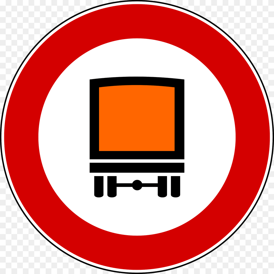 No Vehicles Carrying Dangerous Goods Sign In Italy Clipart, Symbol, Road Sign Png