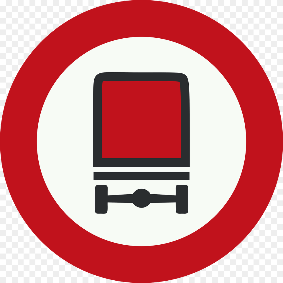 No Vehicles Carrying Dangerous Goods Sign In Netherlands Clipart, Symbol, Road Sign, Disk Free Png