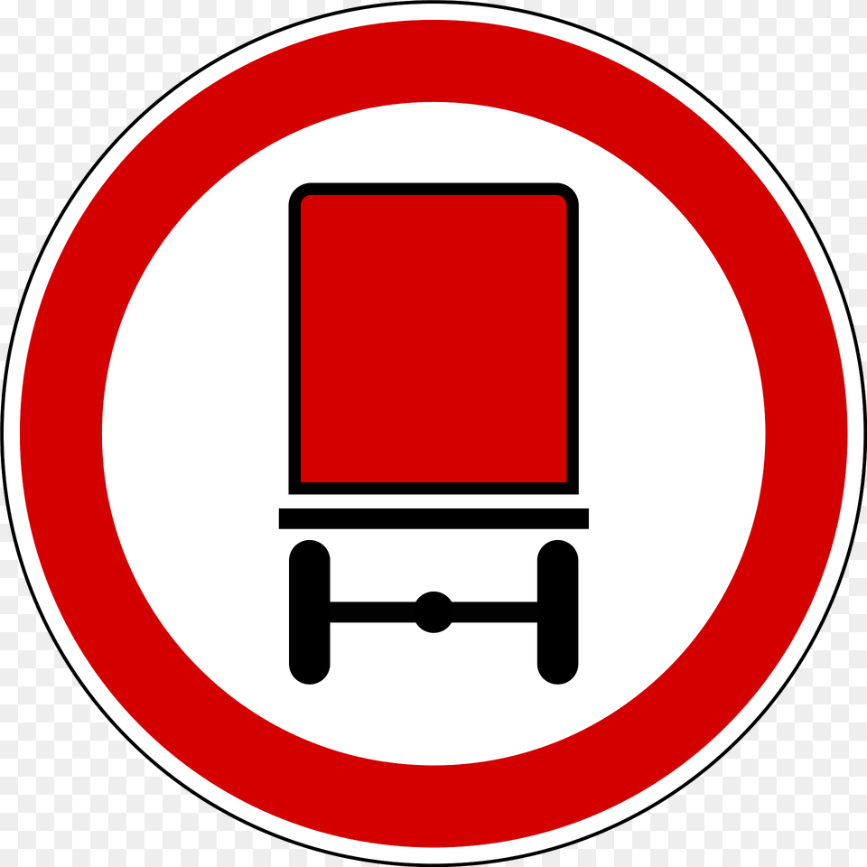 No Vehicles Carrying Dangerous Goods Sign In Slovenia Clipart, Symbol, Road Sign Free Transparent Png