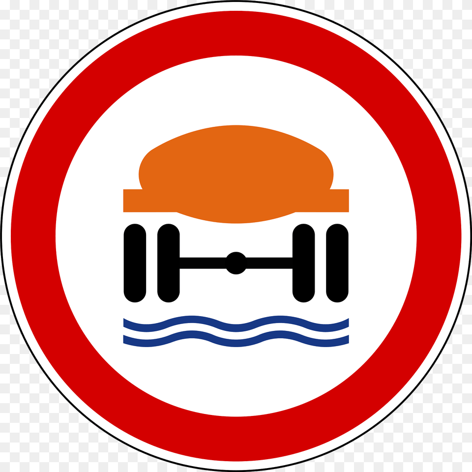 No Vehicles Carrying Dangerous Water Pollutants Sign In Slovenia Clipart, Symbol, Road Sign Png
