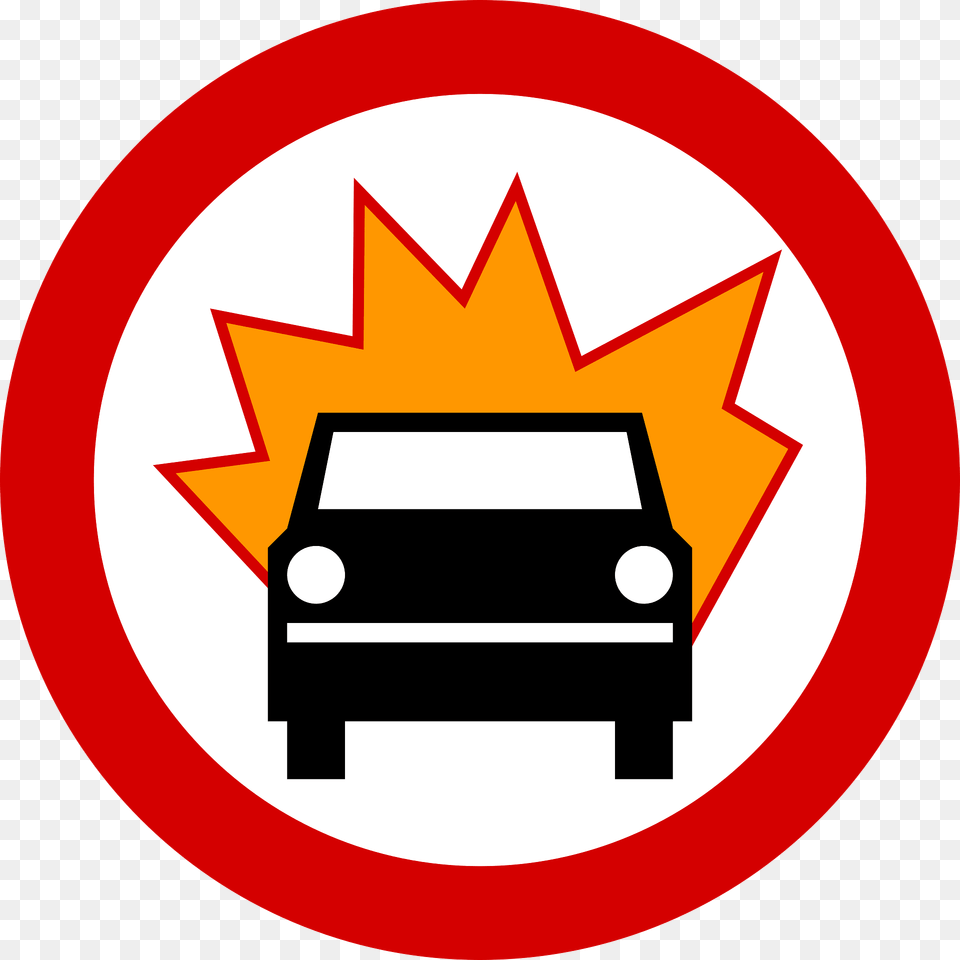 No Vehicles Carrying Explosives Sign In Poland Clipart, Symbol Free Png