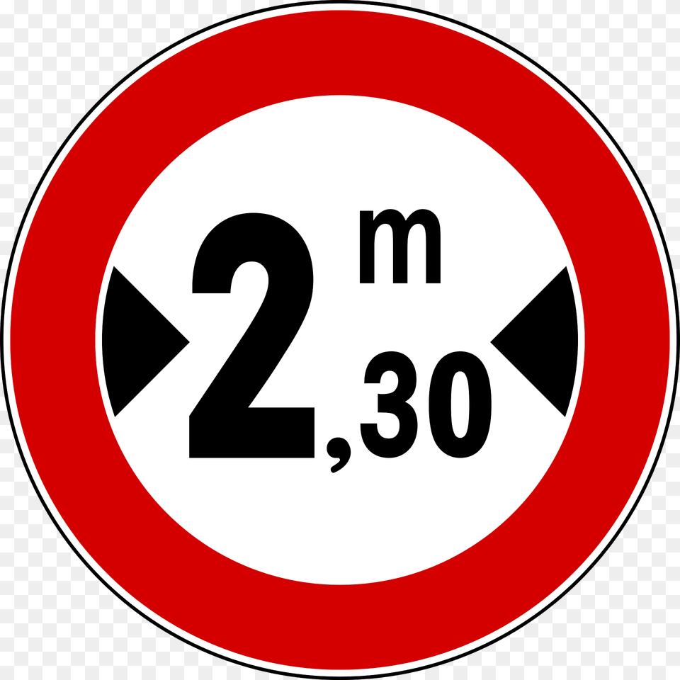No Vehicles Over Width Shown Clipart, Sign, Symbol, Road Sign, Text Png Image