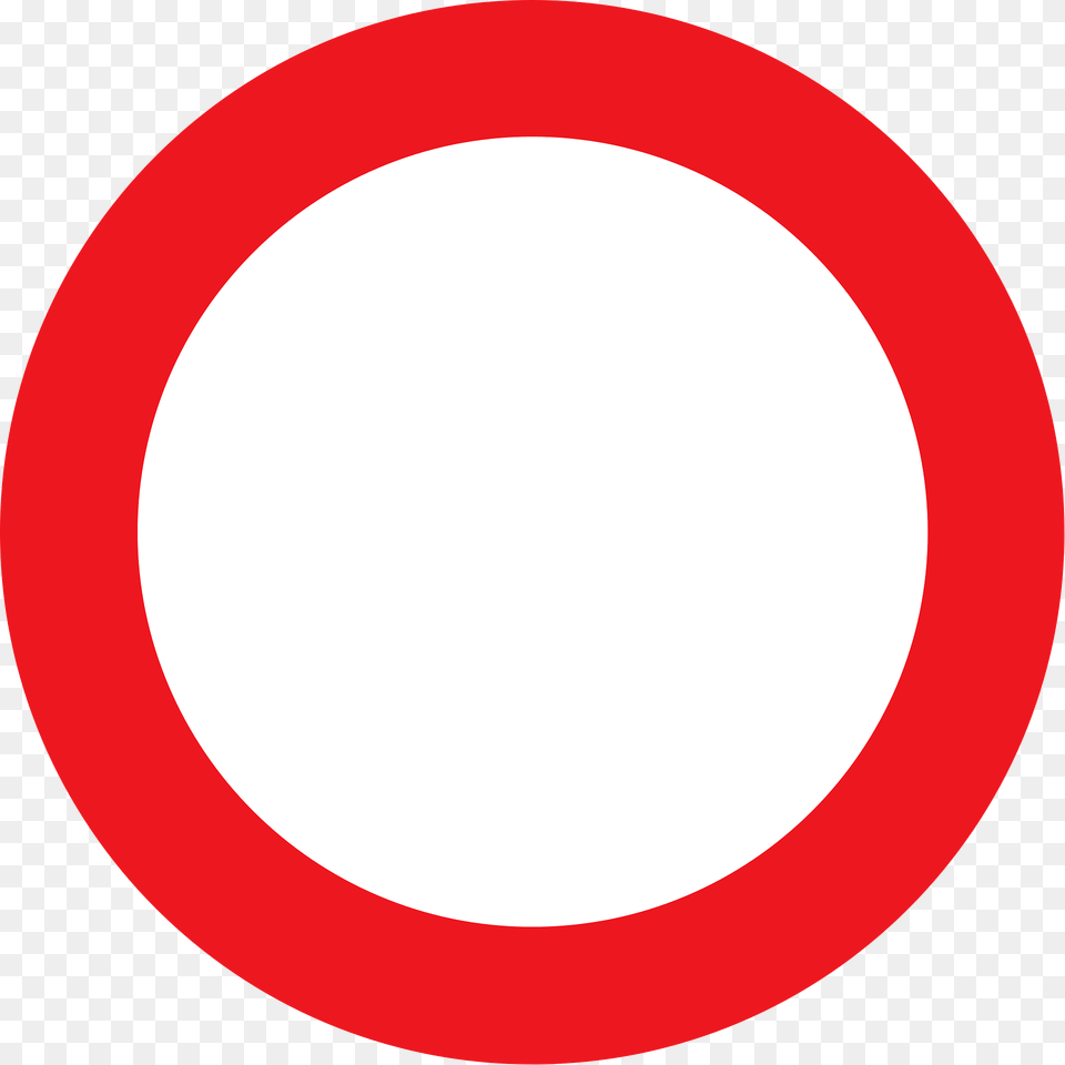 No Vehicles Sign In Denmark Clipart, Symbol, Road Sign Free Transparent Png