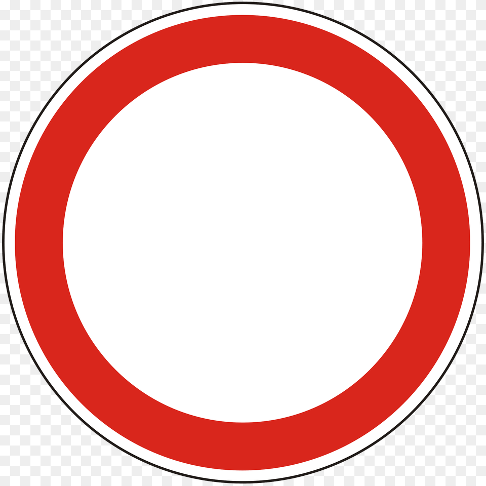 No Vehicles Sign In Hungary Clipart, Symbol, Road Sign Png