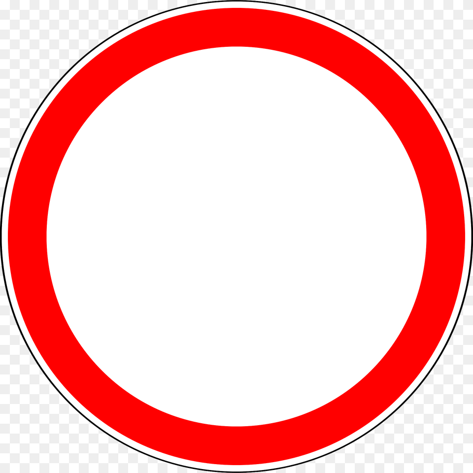 No Vehicles Sign In Russia Clipart, Symbol, Road Sign Png
