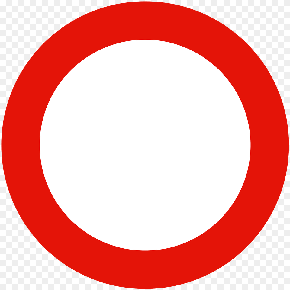 No Vehicles Sign In Spain Clipart, Symbol, Road Sign Free Png