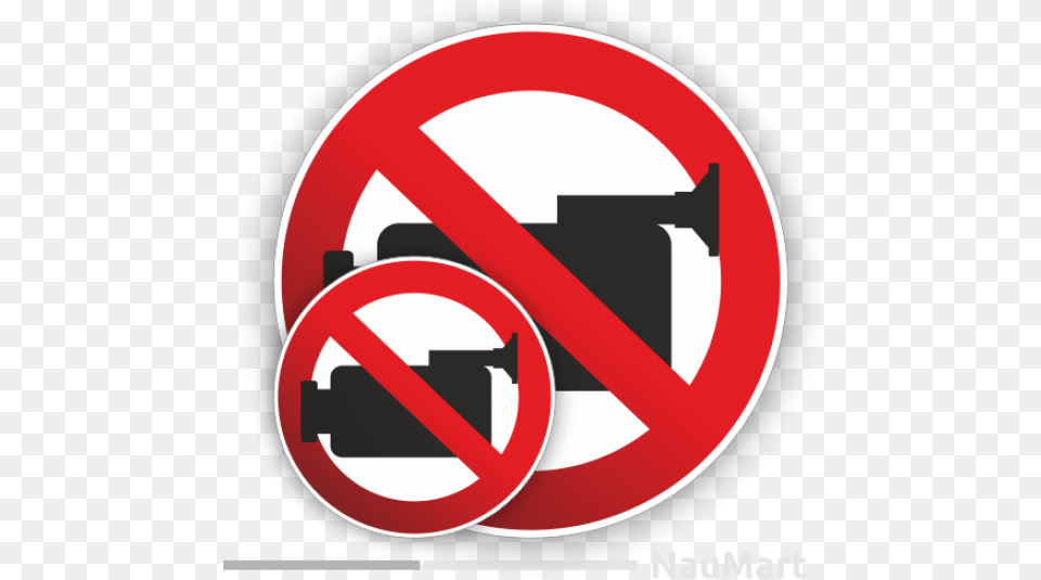 No Video Recording Prohibition Warning Sign Sticker Decal Park, Symbol, Road Sign Free Png