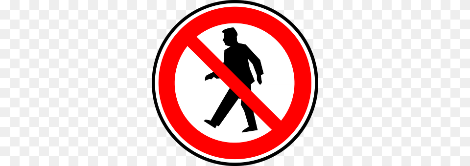 No Walking Sign, Symbol, Adult, Male Free Transparent Png