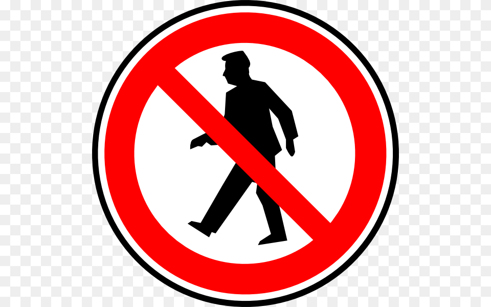 No Walking Pedestrians Clip Art Free Vector, Sign, Symbol, Road Sign, Adult Png