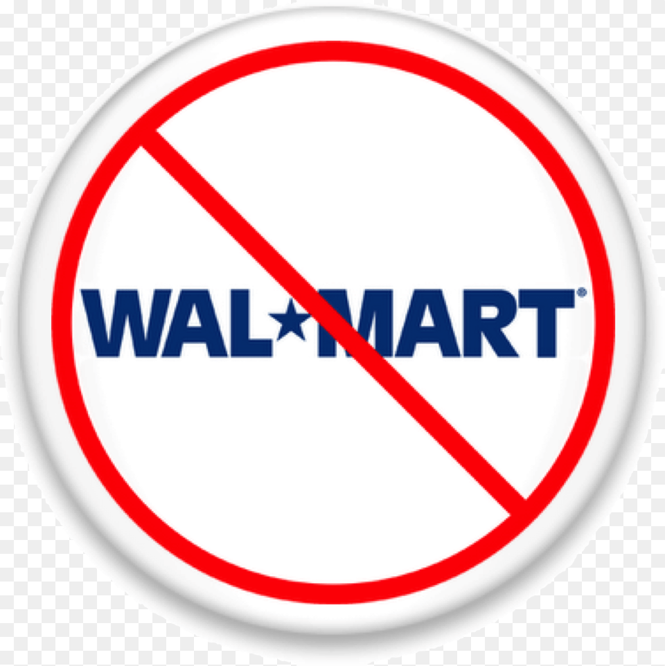 No Walmart Button Image Walmart, Sign, Symbol, Disk, Road Sign Free Transparent Png