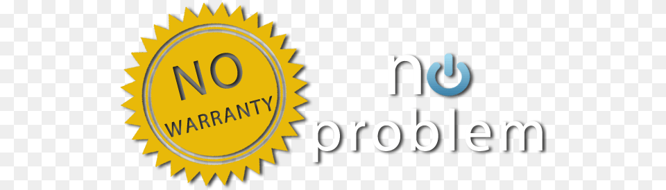 No Warranty No Problem No Warranty Logo, Text Png