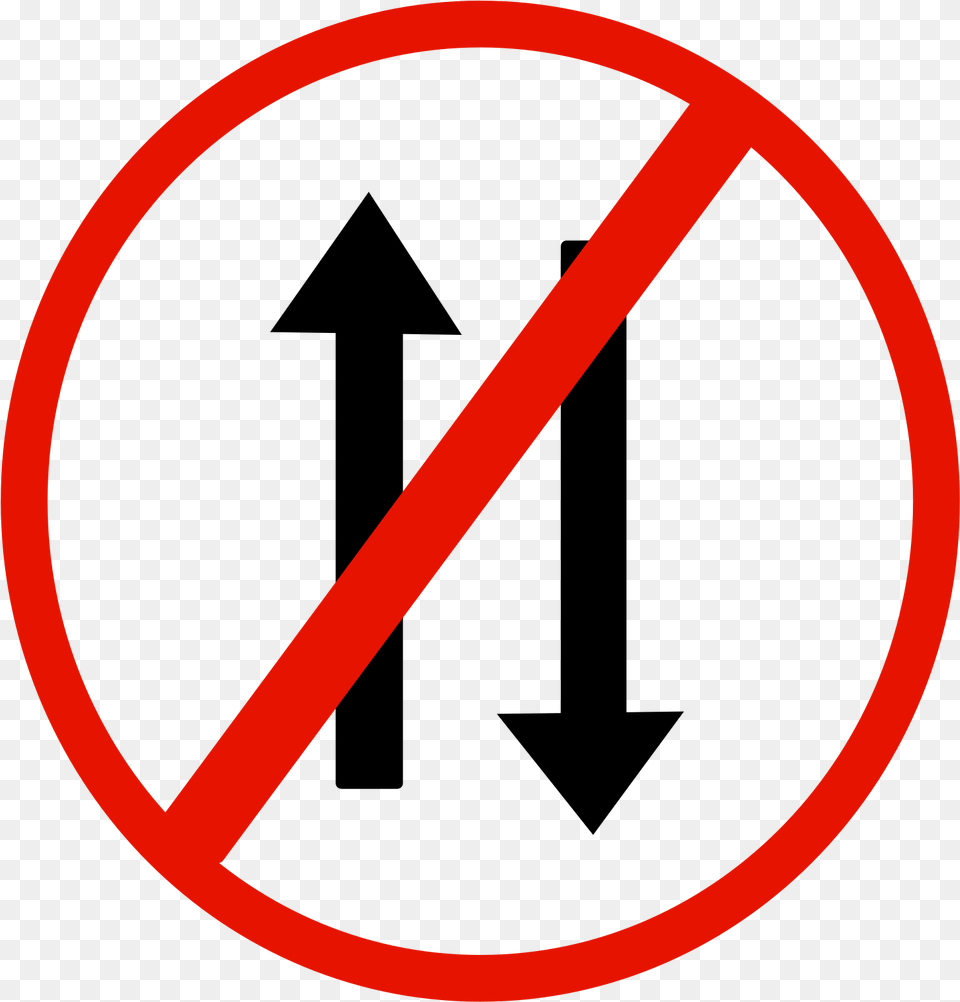 No Way Both Directions Sign, Symbol, Road Sign Free Transparent Png