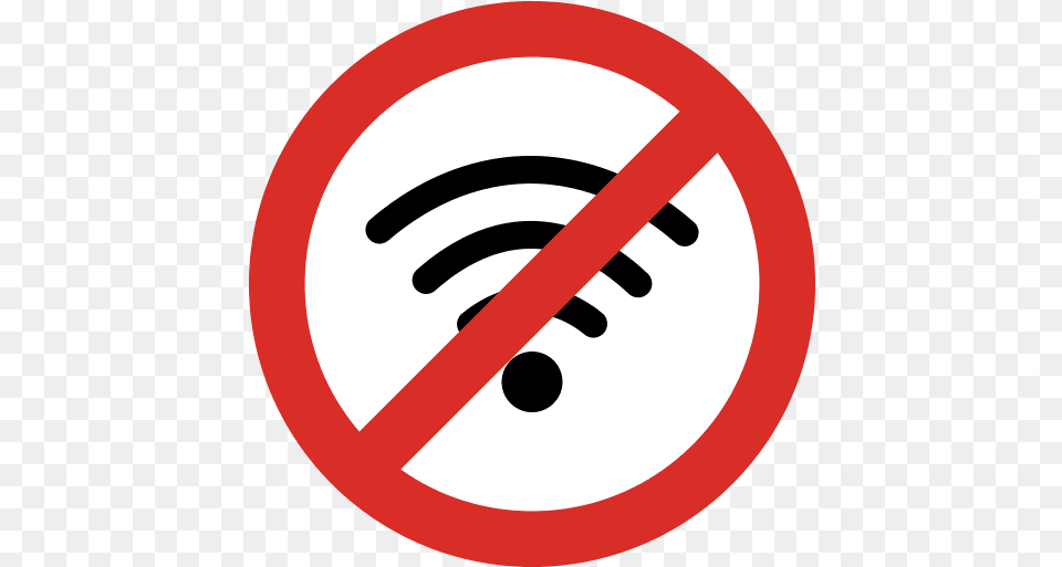 No Wifi Icon And Svg Vector Green Park Wi Fi Icon, Sign, Symbol, Road Sign, Disk Free Png Download