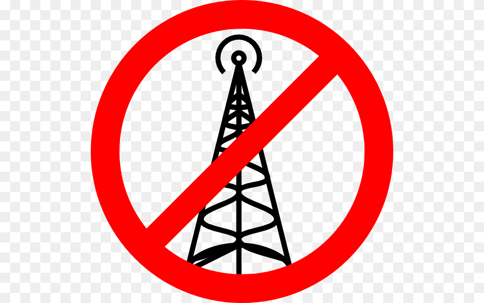 No Wireless Tower Clip Art, Sign, Symbol, Dynamite, Weapon Free Transparent Png