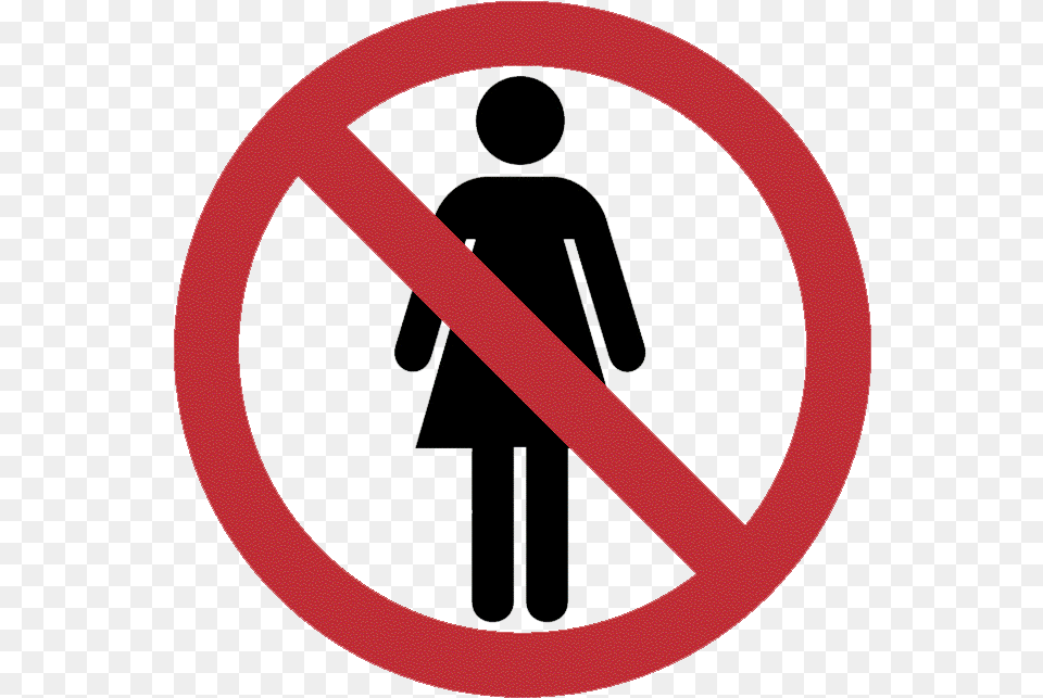 No Women Allowed, Sign, Symbol, Road Sign Free Png