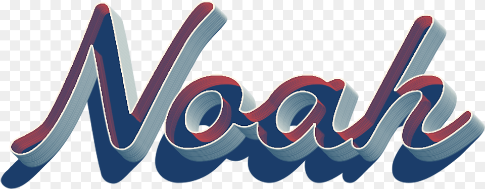 Noah 3d Letter Name Calligraphy, Art, Graphics, Logo, Text Png