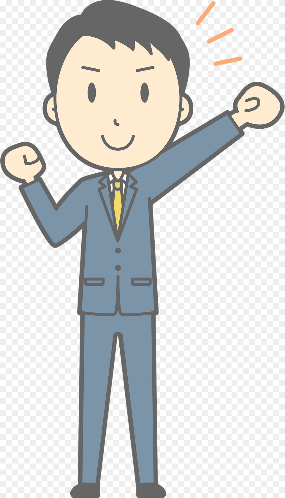 Noah Businessman Is Cheering Clipart, Clothing, Formal Wear, Suit, Face Free Png Download