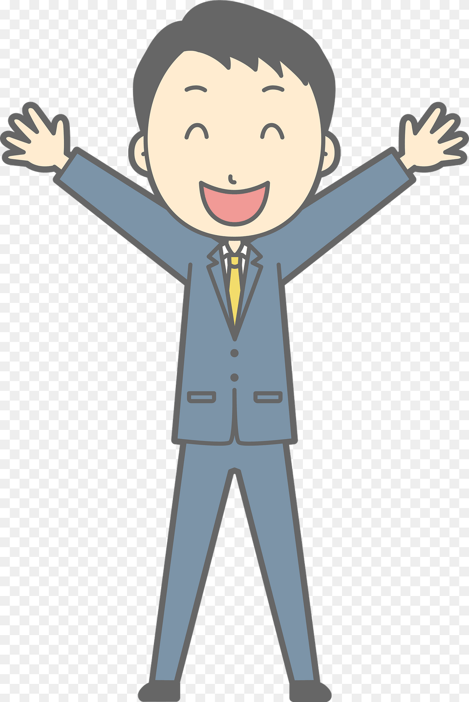 Noah Businessman Is Expressing Joy Clipart, Formal Wear, Clothing, Suit, Face Free Png