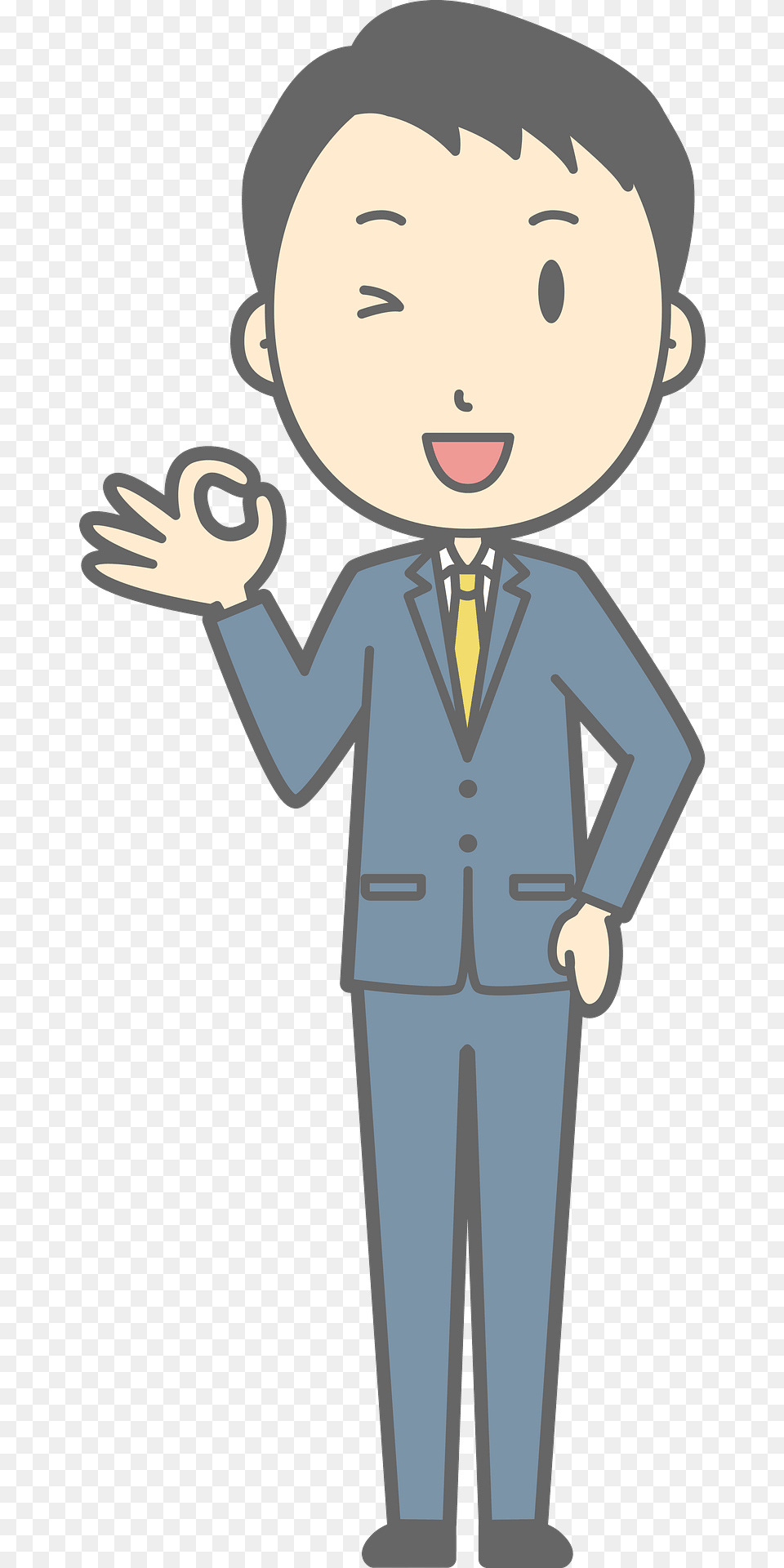 Noah Businessman Is Giving Ok Sign Clipart, Clothing, Formal Wear, Suit, Person Free Transparent Png