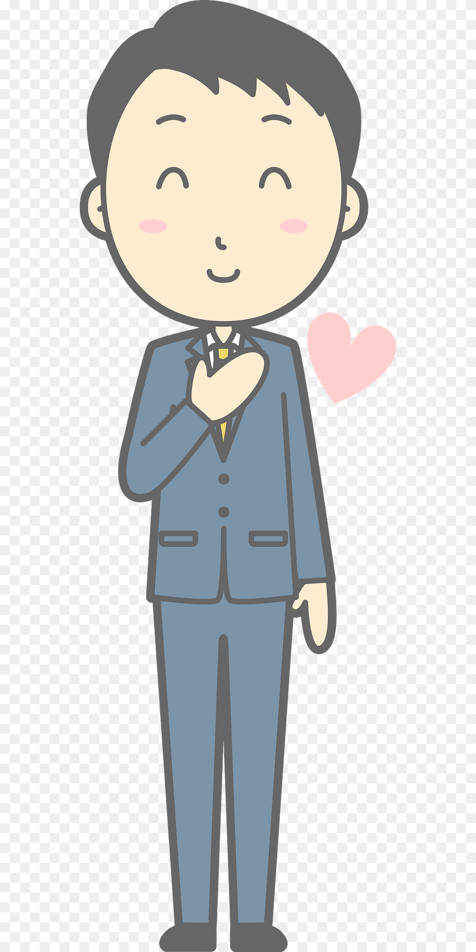 Noah Businessman Is In Love Clipart, Suit, Formal Wear, Clothing, Comics Free Transparent Png