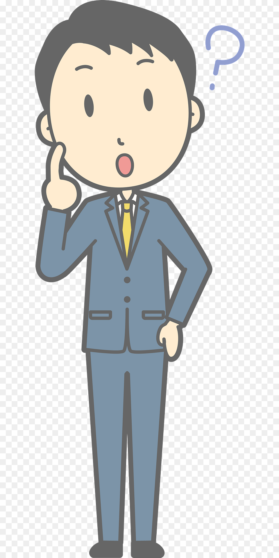 Noah Businessman Is Questioning Clipart, Clothing, Formal Wear, Suit, Baby Png Image