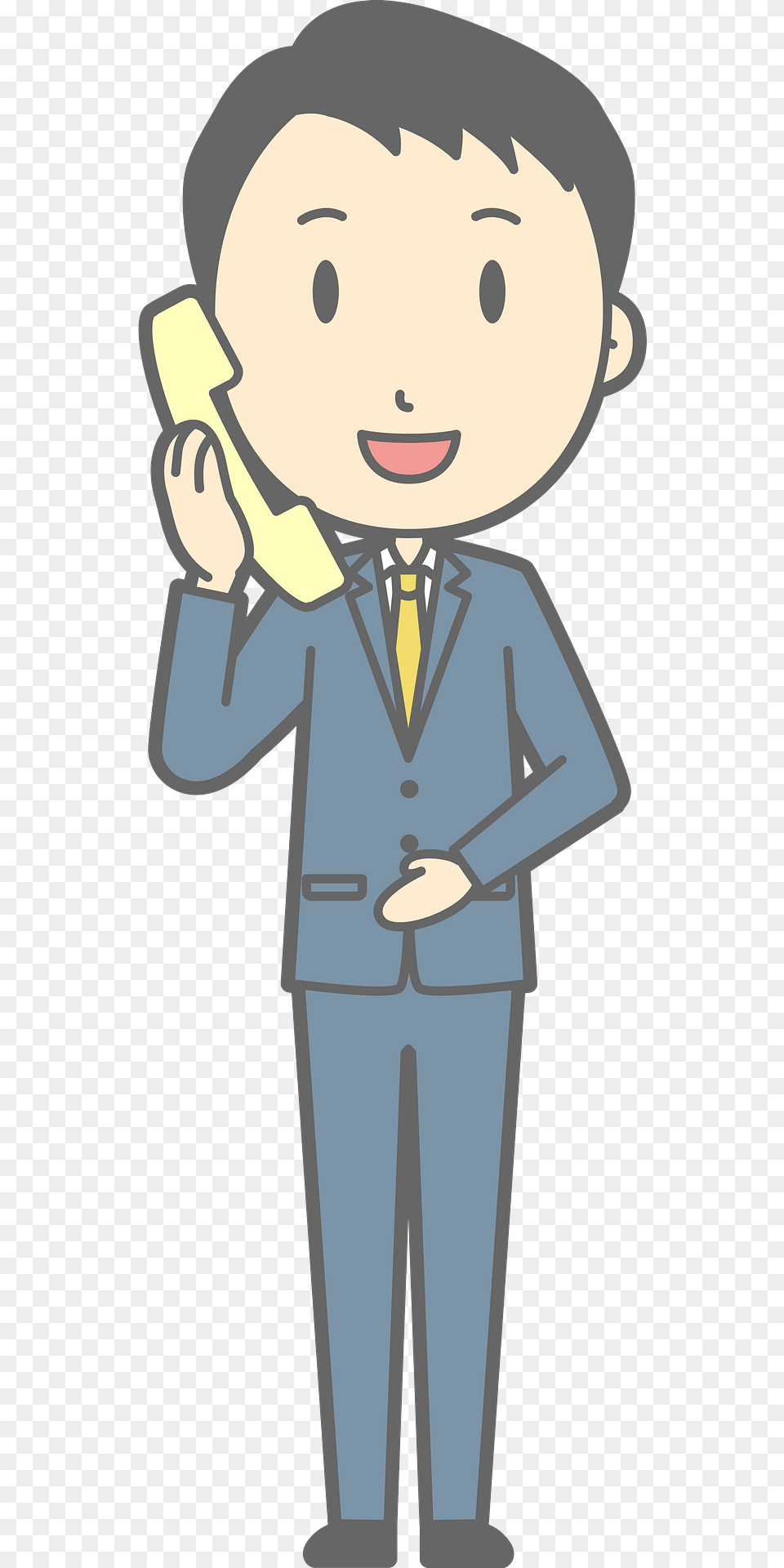 Noah Businessman Is Talking On The Telephone Clipart, Formal Wear, Person, Face, Head Free Png Download